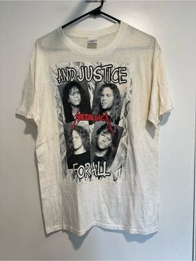 VTG ‘88 Authentic Metallica 2-side Sz:XL And Justice for All concert band tee.